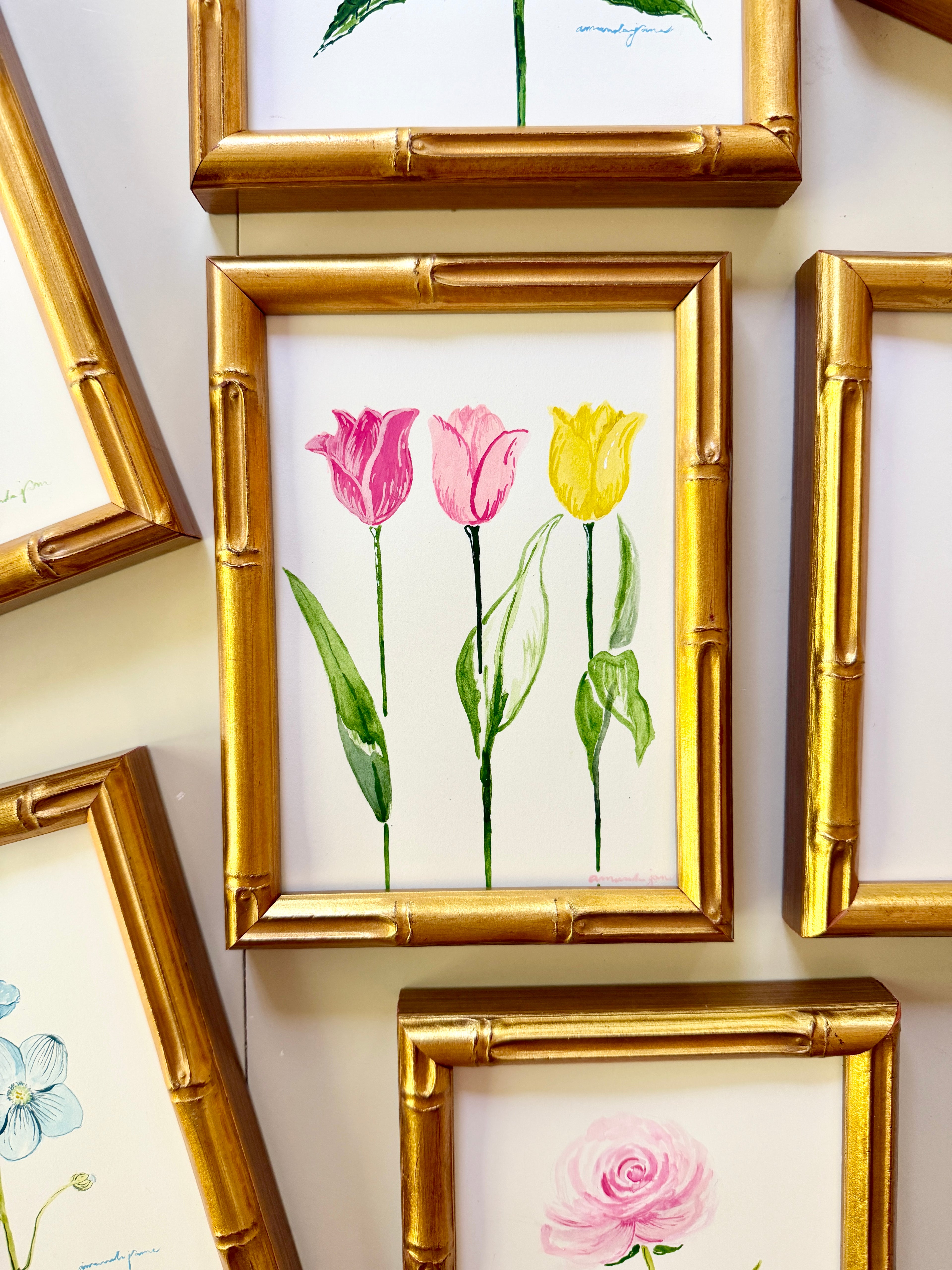 Tulip / Framed Original Painting