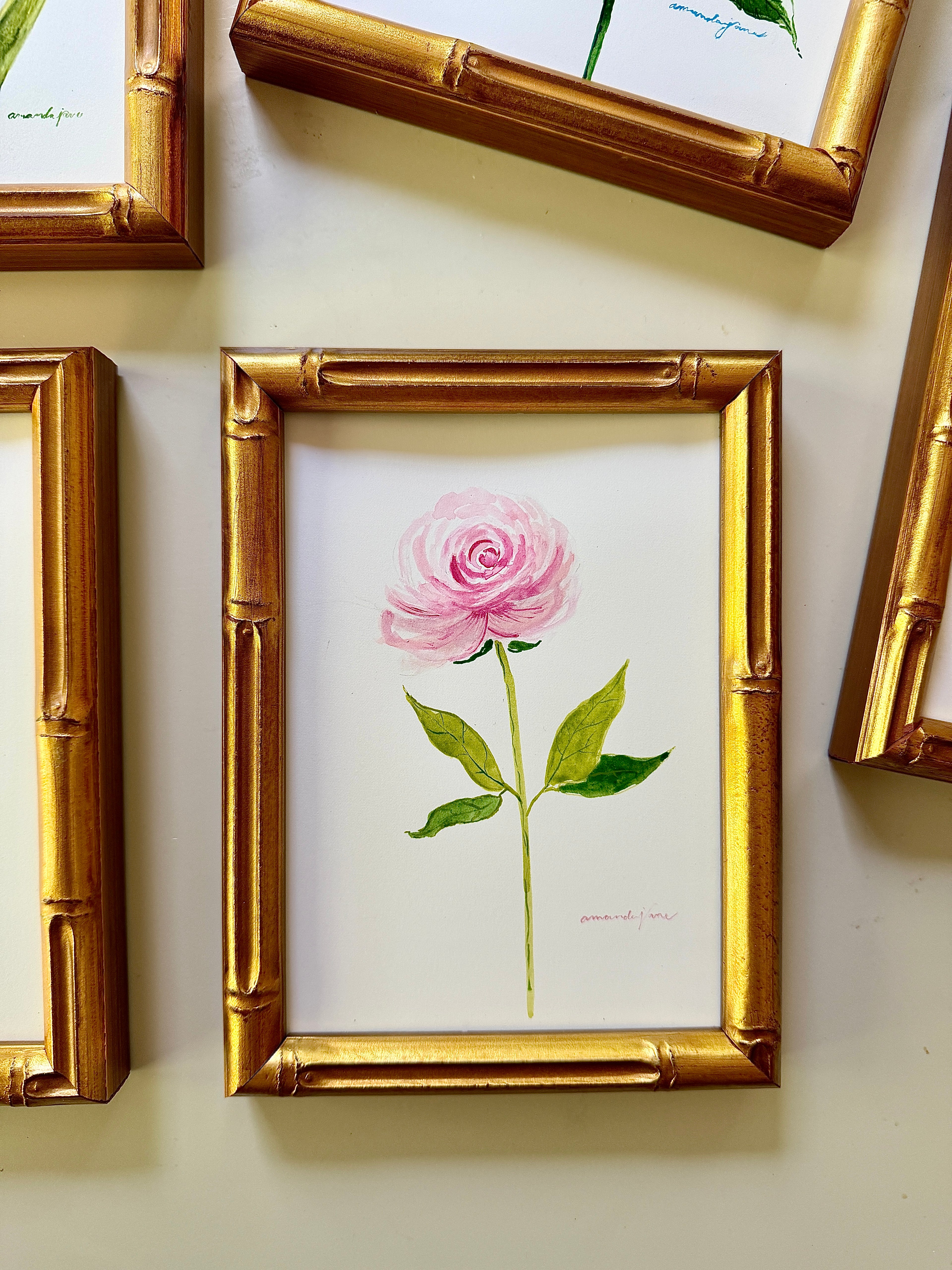 Rose / Framed Original Painting