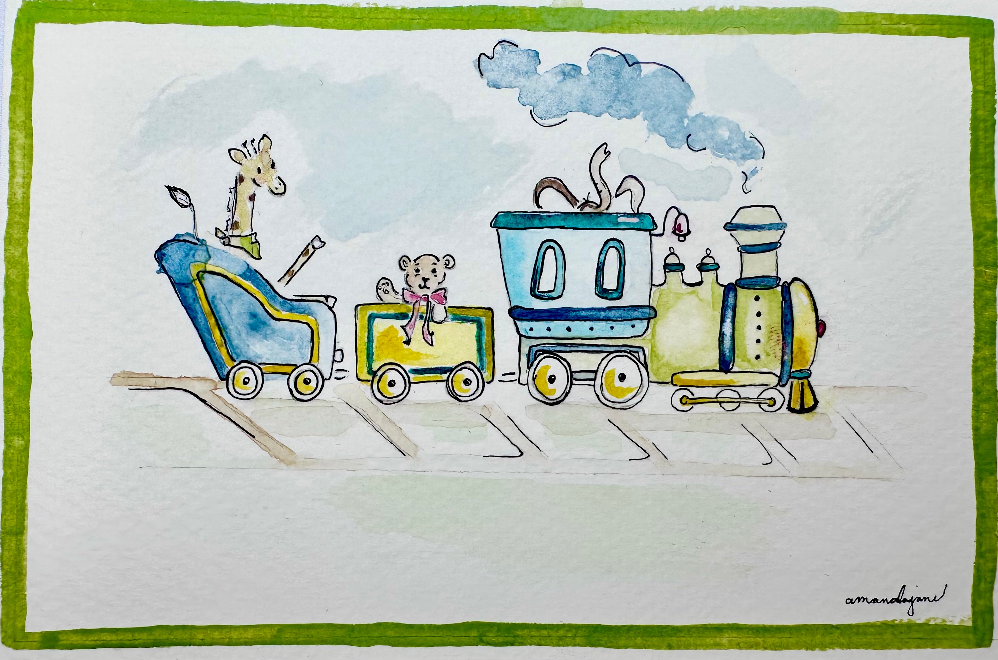 GERALD GIRAFFE, ORIGINAL 4X6