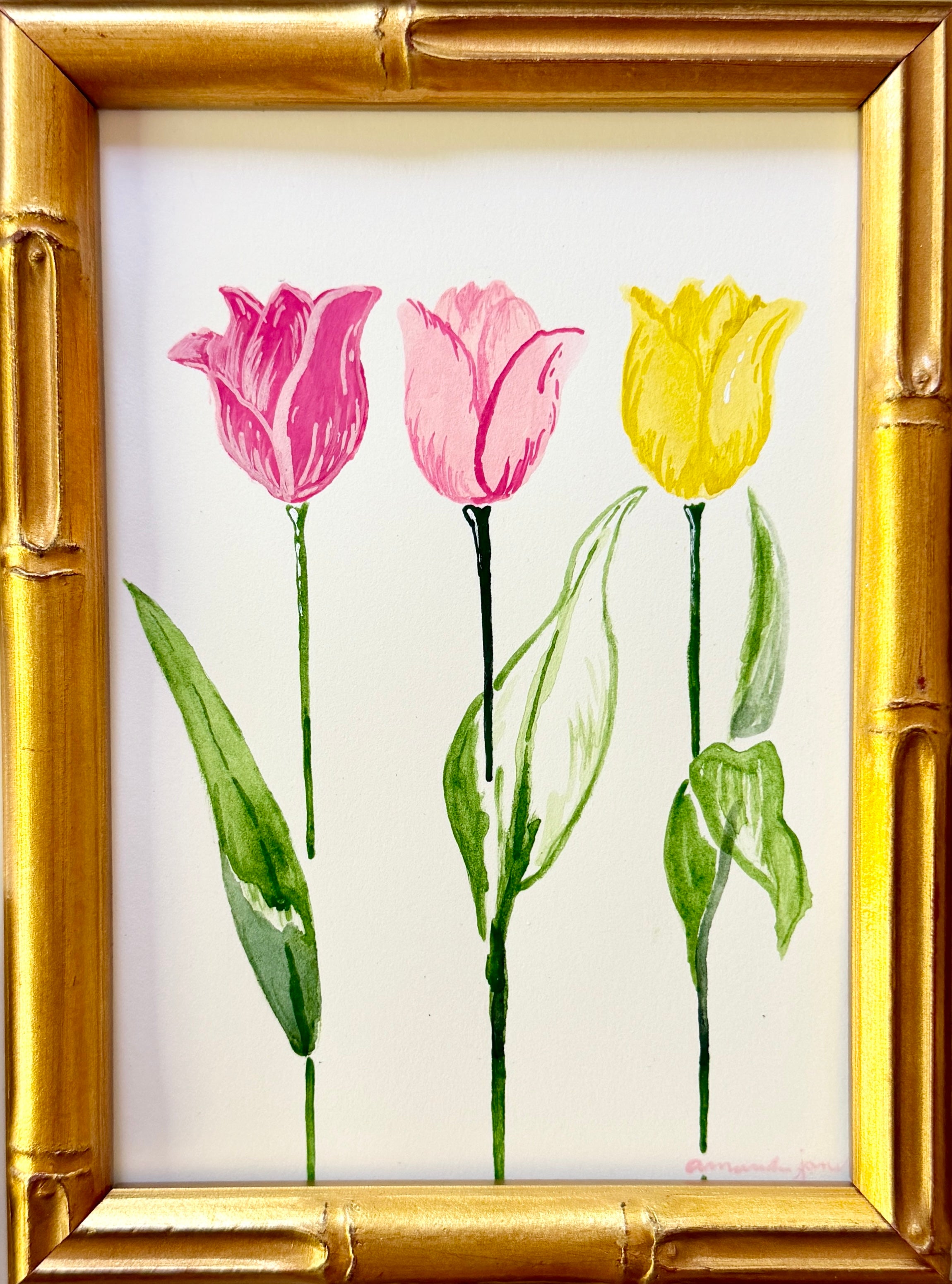 Tulip / Framed Original Painting