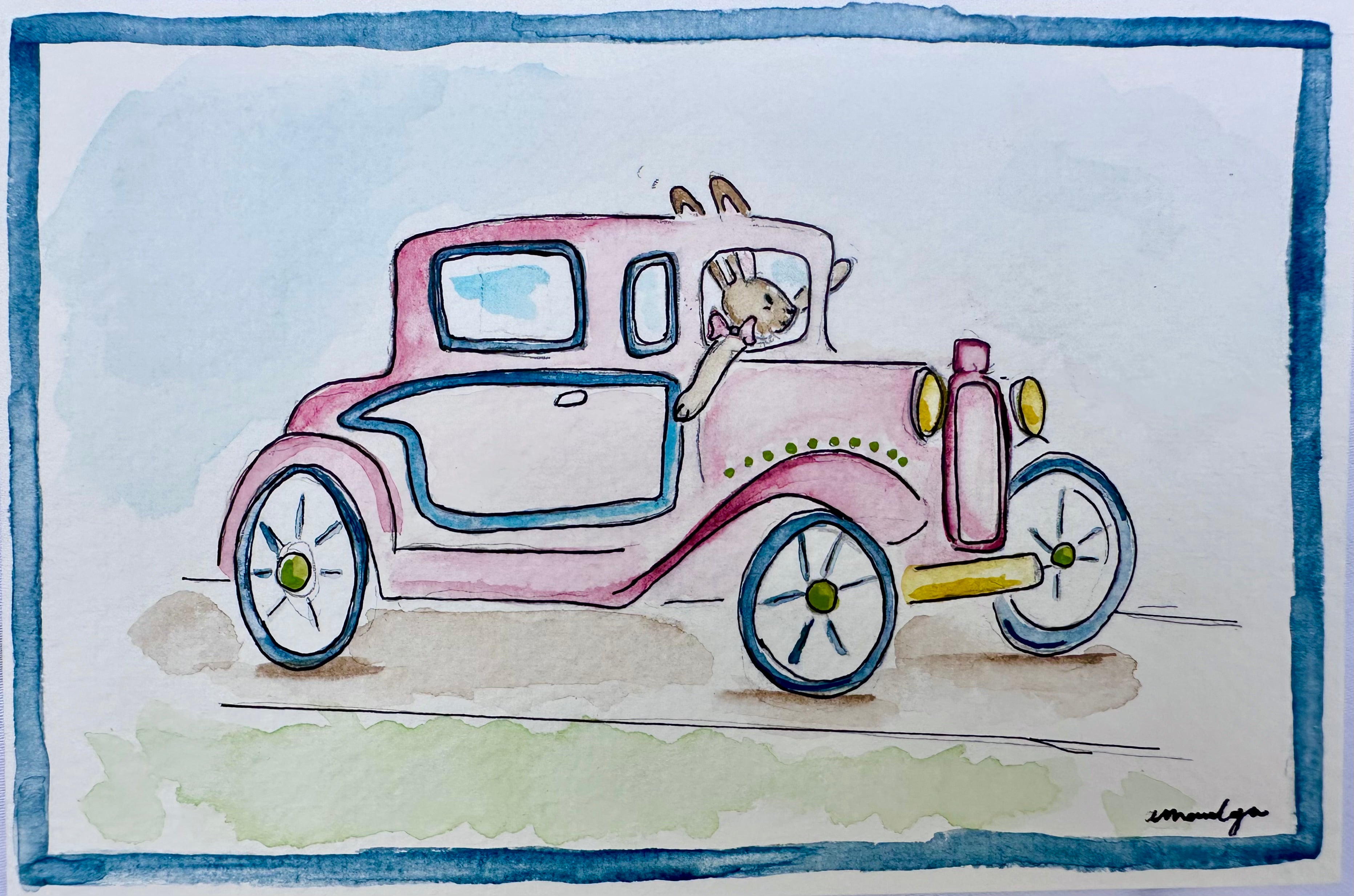 BETTY BUNNY, ORIGINAL 4X6