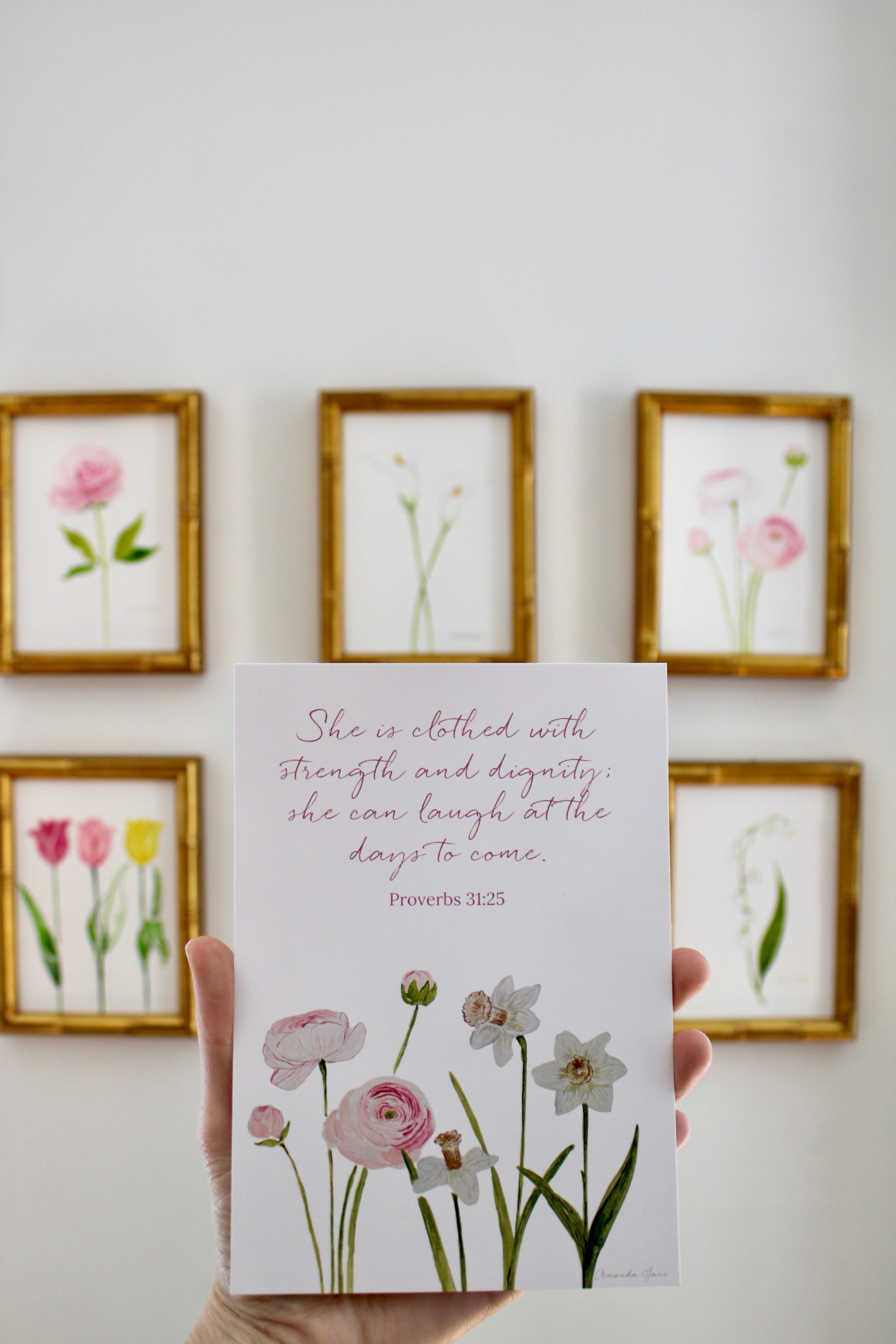 Proverbs 31 Floral Print / Pink