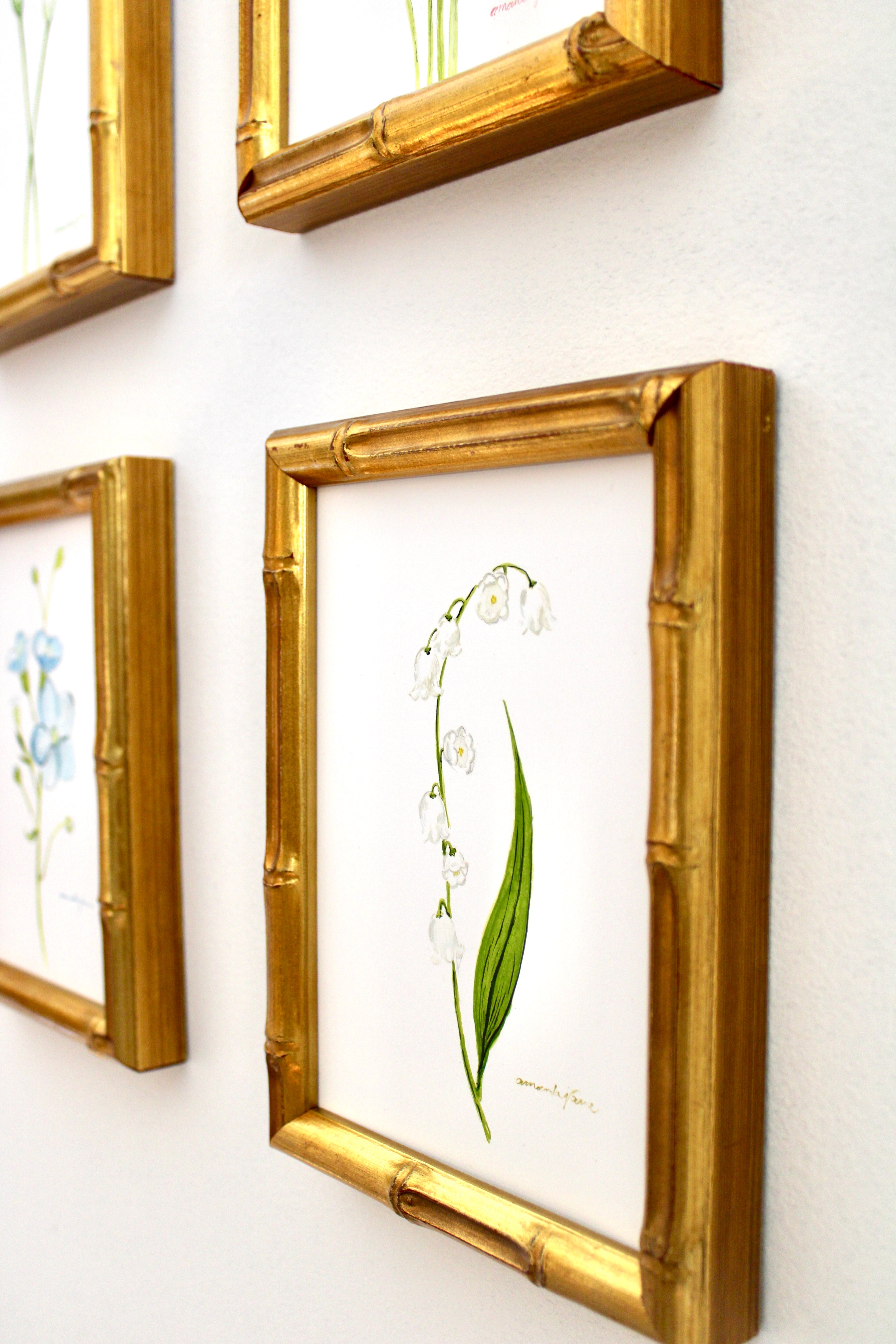 Lily of the Valley / Framed Original Painting