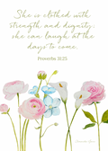 Proverbs 31 Floral Print / Green