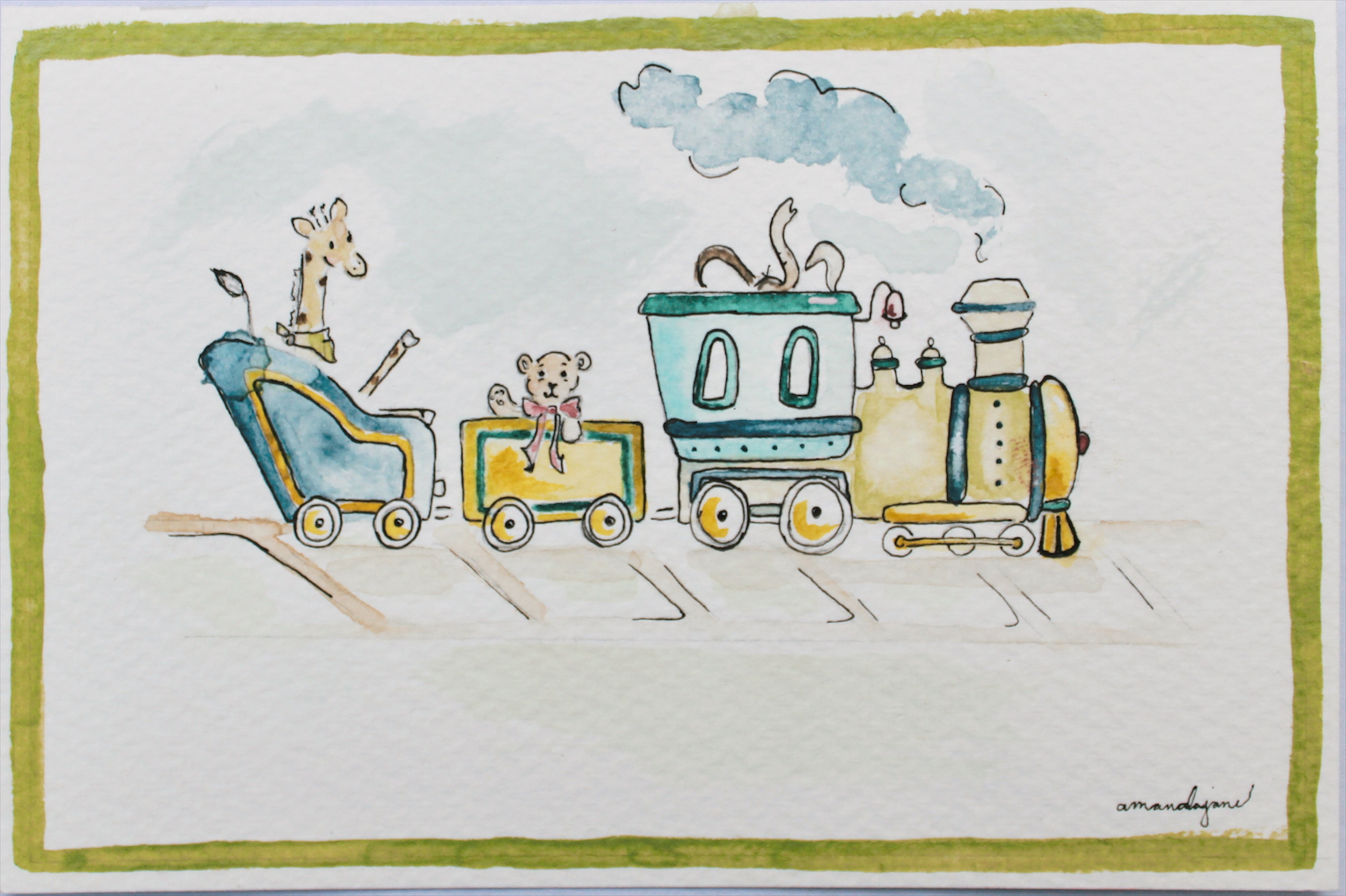 GERALD GIRAFFE, ORIGINAL 4X6