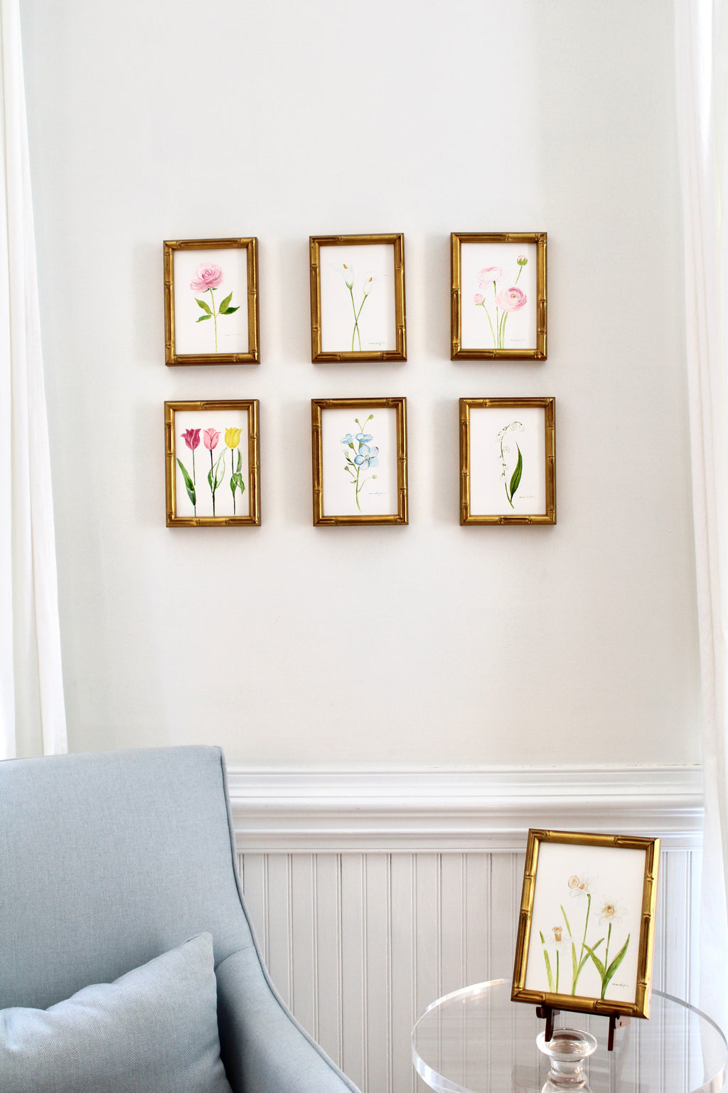 Lily of the Valley / Framed Original Painting